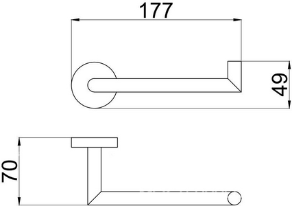 Держатель для т/б, (цв.золото браш.),  ZZ Allen Brau Priority 6.31007-GB