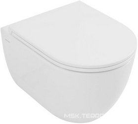 Унитаз подвесной 515х350мм, без сиденья, смыв Tornado, крепеж в компл., (цв.белый), Priority