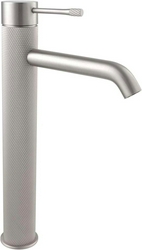Смеситель для раковины, Высокий, без д/к, (цв.браш.никель), Priority ZZ