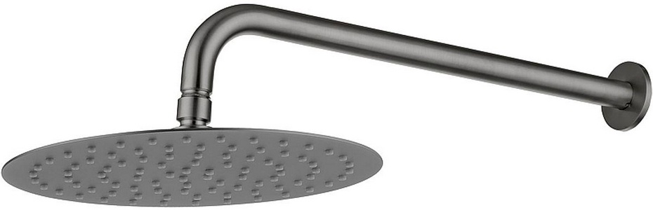 Излив для набора воды в ванну, встраиваемый в стену, 157мм, (цв.графит.браш.),  ZZ Allen Brau Priority 5.31A18-MG