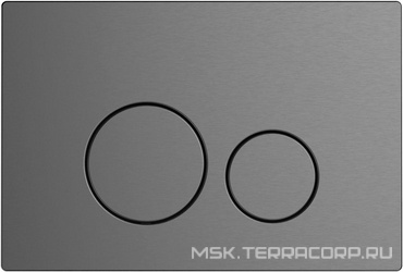 Кнопка двойного смыва, пневм., для инсталляции д/унитаза, (цв.графит), Priority 4.0 ZZ