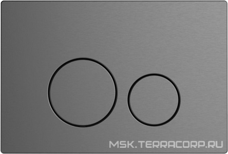 Кнопка двойного смыва, пневм., для инсталляции д/унитаза, (цв.графит),  4.0 ZZ Allen Brau Priority 9.20007.GR