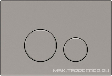 Кнопка двойного смыва, пневм., для инсталляции д/унитаза, (цв.никель браш.), Priority 3.0 ZZ