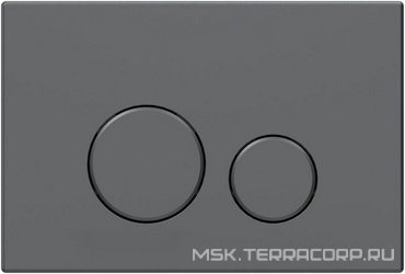 Кнопка двойного смыва, пневм., для инсталляции д/унитаза, (цв.графит), Priority 3.0 ZZ