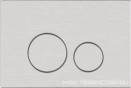 Кнопка двойного смыва, пневм., для инсталляции д/унитаза, (цв.никель браш.),  4.0 Allen Brau Priority 9.20007.BN