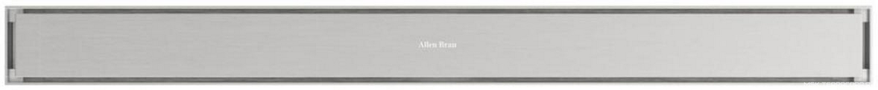 Дренажн.канал 850мм, готов.компл, сифон d50 выход вбок, затвор, 2х стор.решетка цв.никель браш. / под плитку,  ZZ Allen Brau Priority 9.50010.BN