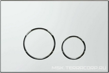 Кнопка двойного смыва, пневм., для инсталляции д/унитаза, (цв.хром), Priority 3.0 ZZ