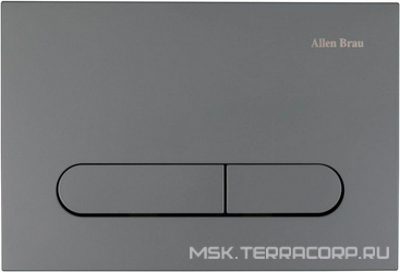 Кнопка двойного смыва, механическ., для инсталляции д/унитаза, (пластик цв.антрацит), Project Color ZZ