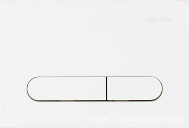 Кнопка двойного смыва, механическ., для инсталляции д/унитаза, (пластик цв.белый матовый), Project Color ZZ