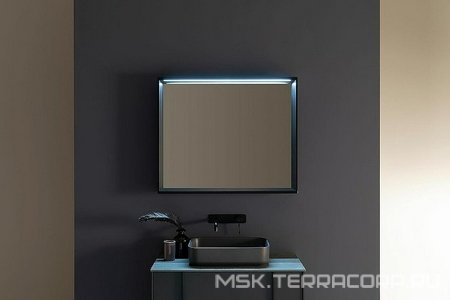 Зеркало 1000х750мм с LED-посветкой, сенс.выключателем, (цв.черный браш.),  ZZ Allen Brau Reality 1.32020.BB