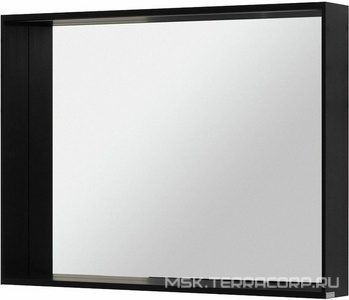 Зеркало 1000х750мм с LED-посветкой, сенс.выключателем, (цв.черный браш.),  ZZ Allen Brau Reality 1.32020.BB