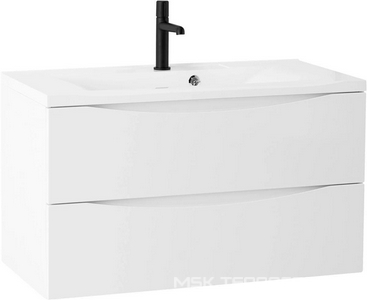 База под раковину подвесная с двумя выкатными ящиками, 1000х445х500мм, (цв. Bianco Opaco),  ZZ BelBagno Marino MARINO-1000-2C-SO-BO-P