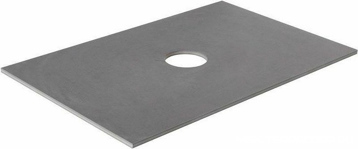 Столешница на тумбу 710x461хh10мм, с отверстием для сифона, без отверстия для смесителя, (керамогранит цв.графит),  ZZ Allen Brau Reality 1.32022.G