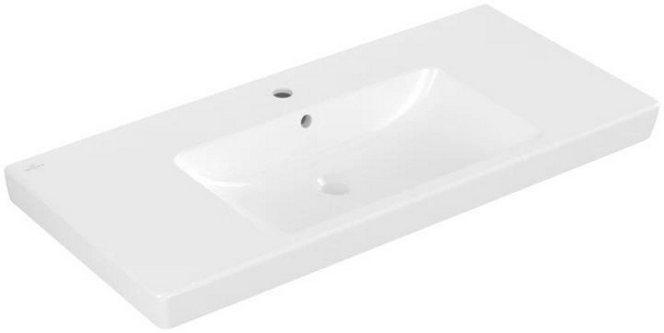 Раковина 1000х480 мм, с 1 отв.д/смесит., (установка на тумбу), (цв. R1 White ceramicplus)  ZZ Villeroy & Boch Subway 2.0 7175A0R1