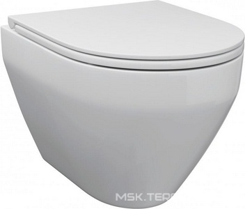 Унитаз подвесной, безободковый, цвет белый, БЕЗ крышки-сиденья арт.C707857WH AMPM spirit v2.0 C701700WH