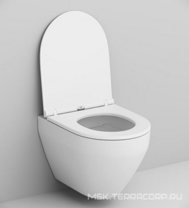 Унитаз подвесной, безободковый, цвет белый, БЕЗ крышки-сиденья арт.C707857WH AMPM spirit v2.0 C701700WH