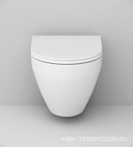 Унитаз подвесной, безободковый, цвет белый, БЕЗ крышки-сиденья арт.C707857WH AMPM spirit v2.0 C701700WH