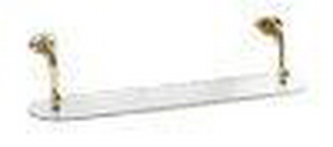 Полка стекл. прозр., (держатели цв.бронза),  ZZ Kerasan Waldorf 741993