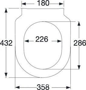 Сиденье для унитаза (тонкое Slimseat), с микролифтом, крепления в компл., (цв. 01 white),  Villeroy & Boch Subway 2.0 9M78S101