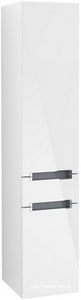 Шкаф-пенал 350хh1650х370мм, подвесной, 2-х дверный, 1 выдв.ящик, петли слева, крепёж в комп., (цв. DH Glossy White)  ZZ Villeroy & Boch Subway 2.0 A70710DH
