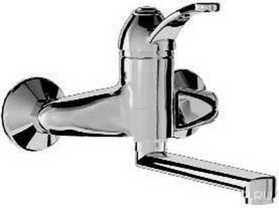 Смеситель для кухни, настенный (цв. хром)  ZZ 3M Miss 1630 CC