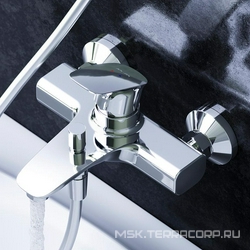 Смеситель для ванны/душа , с установочным комплектом, БЕЗ аксессуаров, хром AMPM Spirit 2.1 F71A10000