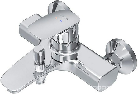 Смеситель для ванны/душа , с установочным комплектом, БЕЗ аксессуаров, хром AMPM Spirit 2.1 F71A10000