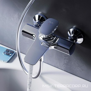 Смеситель для ванны/душа , с установочным комплектом, БЕЗ аксессуаров, хром AMPM Spirit 2.0 F70A10000