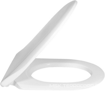 Унитаз подвесной 370х560мм, безободковый, скрытый крепёж "SupraFix", сиденье Slim с микролифтом в компл.,(цв.R1 White cer+),  Villeroy & Boch Subway 2.0 5614R2R1