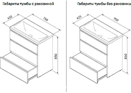Тумба с раковиной напольная 75 см Gem S, цвет светлый дуб ZZ AMPM Spirit 2.0 M91FSX0752OF