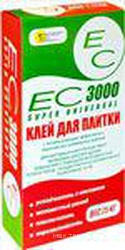 Клей д/плитки ЕС 3000, 25кг ( 54 шт/поддон)
