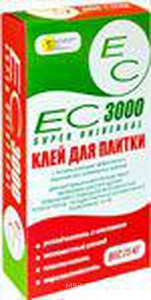 Клей д/плитки ЕС 3000, 25кг ( 54 шт/поддон) Екатеринодарские смеси EC 3000 ЕС3000/25