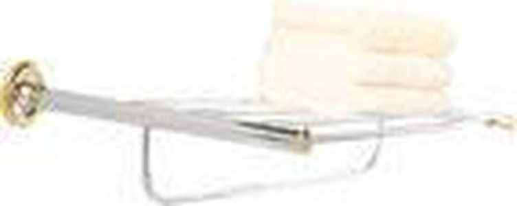 Полка 58хh9х29см, металлическая для полотенец (хром/золото)  ZZ Pomd'or Windsor 26.51.10.003