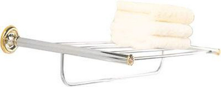 Полка 58хh9х29см, металлическая для полотенец (хром/золото)  ZZ Pomd'or Windsor 26.51.10.003