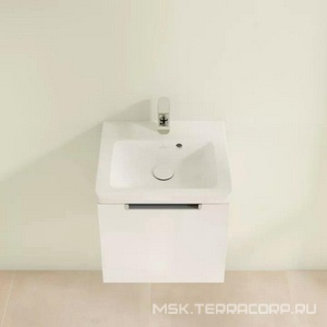 Тумба подвесная 440xh420x352мм для раковин 7315 F5 xx, (цв. DH бел/глянц, крепл.в компл.),  Villeroy & Boch Subway 2.0 A68400DH