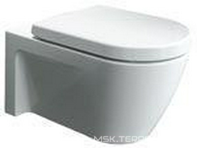 Унитаз подвесной, 375х620мм, с открытой кромкой смыва, (без сиденья),  ZZ Duravit Starck 2 253309 00 00