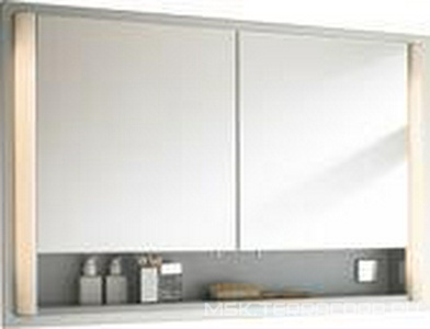 Зеркальный шкаф встраиваемый 800хh660х186мм, с подсветкой, розетка, выключатель, крепления в компл.,  ZZ Duravit Multibox LM 9706