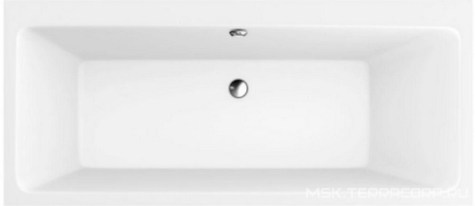 Ванна 1700х750хh450мм, без удлинённого слива-перелива и ножек арт. U99740000, (акрил цв. 01 white), Subway ZZ Villeroy & Boch Subway 2.0 UBA170SUB2V-01