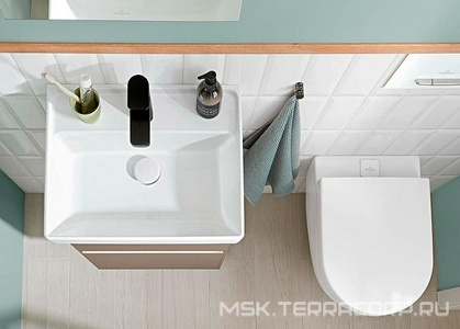 Сиденье для унитаза, с микролифтом, (цв. 01 white),  Villeroy & Boch Subway 2.0 9M68S101