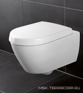 Сиденье для унитаза, с микролифтом, (цв. 01 white),  Villeroy & Boch Subway 2.0 9M68S101