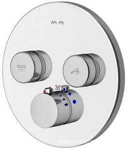 Смеситель встраиваемый, для ванны и душа  с термостатом, цвет хром ZZ AMPM Inspire 2.0 F50A85700