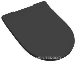 Сиденье для унитаза, с микролифтом, (цв. matt black, петли цв.хром), File 2.0 XX