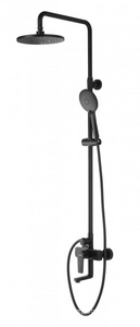 Душевая стойка для ванны/душа, поворотный излив, верхний душ + ручной душ, цв.черный D&K Bayern.Furth DA1523705B18