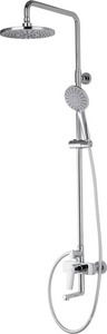 Душевая стойка для ванны/душа, поворотный излив, верхний душ + ручной душ, цв.хром D&K Bayern.Furth DA1523701B18