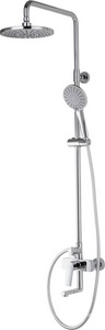 Душевая стойка для ванны/душа, поворотный излив, верхний душ + ручной душ, цв.хром D&K Bayern.Furth DA1523701B18
