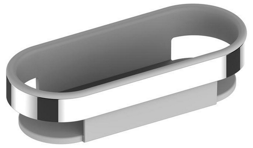 Полочка (корзинка) для душа 242х100хh59мм, (цв.хром / пластиковая вставка цв.белый),  ZZ Keuco Smart.2 14758 010100