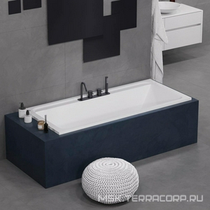 Ванна 180х80см, без ножек/рамы, панелей, слива-перелива, (акрил цв.белый),  ZZ Alba Spa Barselona 2.0 ВПР0320200101