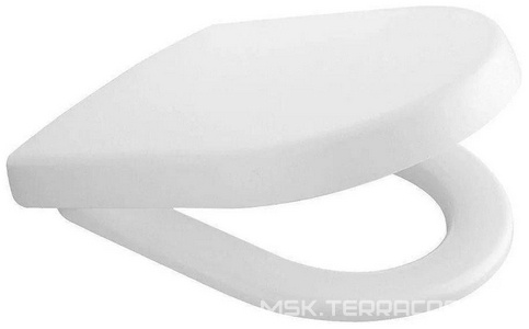 Сиденье для унитаза "Compact", с микролифтом, крепления в комплекте, (цв. 01 white alpin),  ZZ Villeroy & Boch Subway 2.0 9M66S101