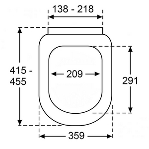 Сиденье для унитаза "Compact", с микролифтом, крепления в комплекте, (цв. 01 white alpin),  ZZ Villeroy & Boch Subway 2.0 9M66S101