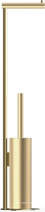 Стойка напольная с ёршиком и держателем для туалетной бумаги, (цв.золото матовое),  SBK ZZ Decor Walther Bar 0861582